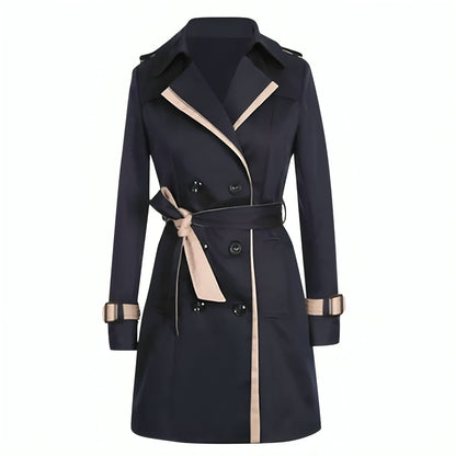 Women’s Elegant Double-Breasted Trench Coat
