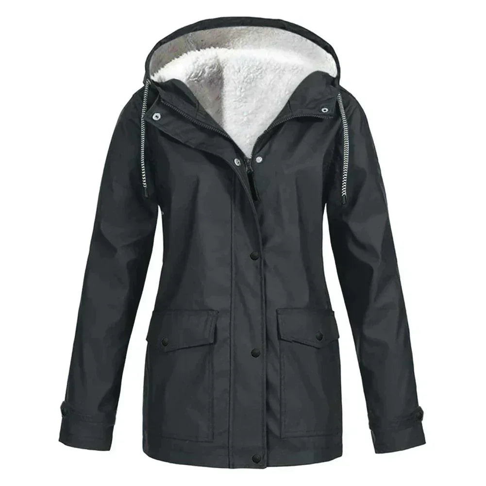Women’s Winter Fur-Lined Parka Jacket