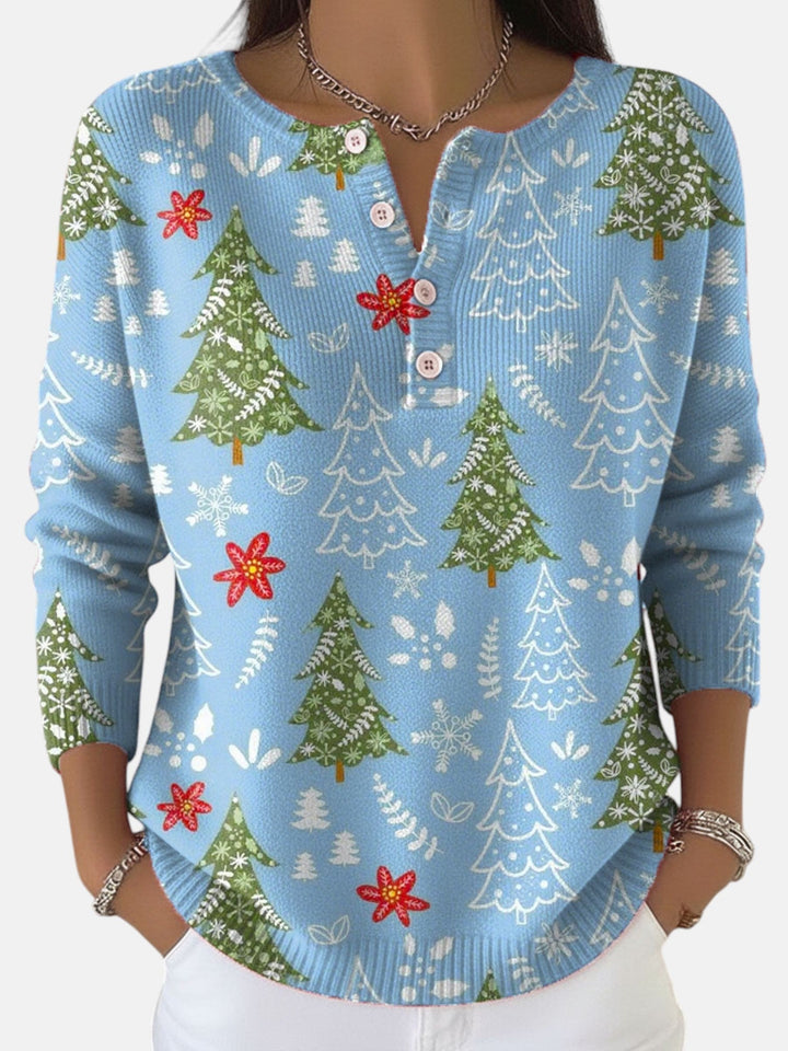 Jersey de Navidad con botones