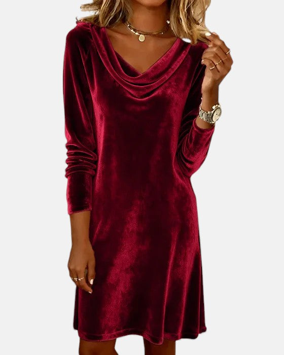 Loose Fitting Velvet Dress