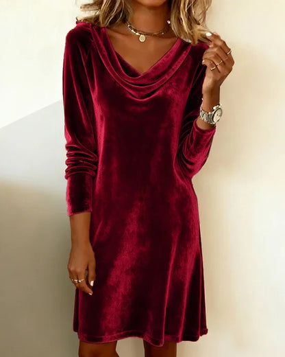 Loose Fitting Velvet Dress