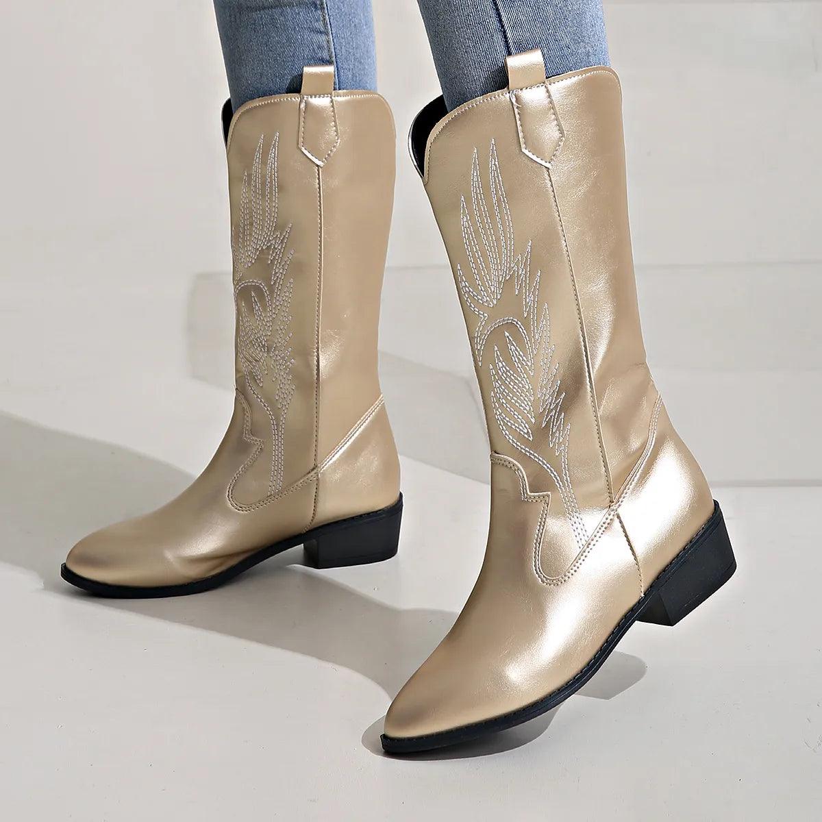 Women’s Stylish Pointed Toe Western Boots