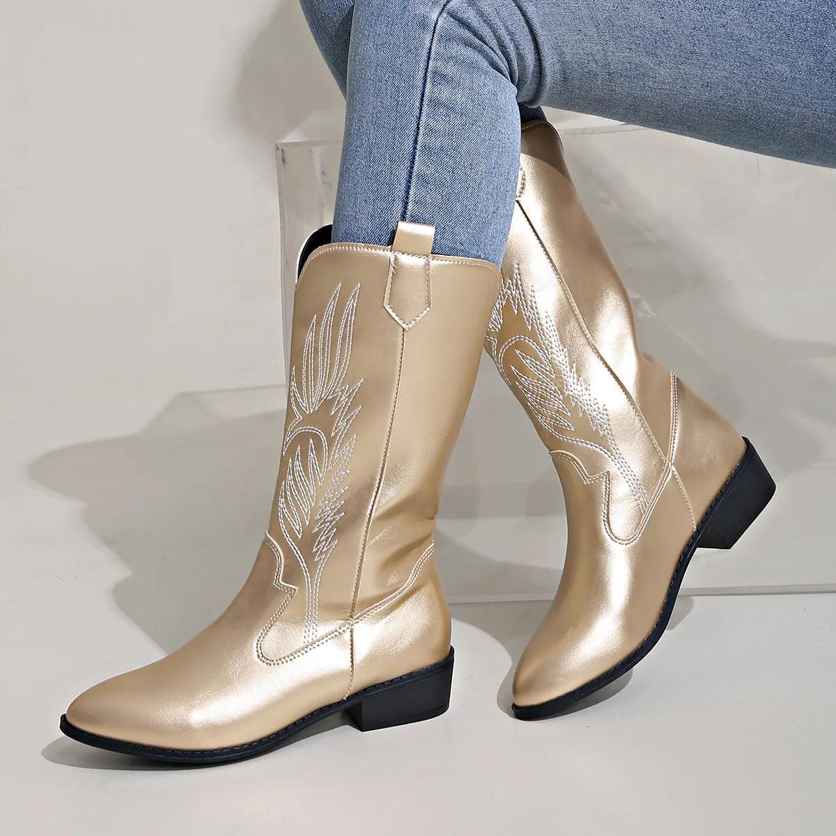 Women’s Stylish Pointed Toe Western Boots