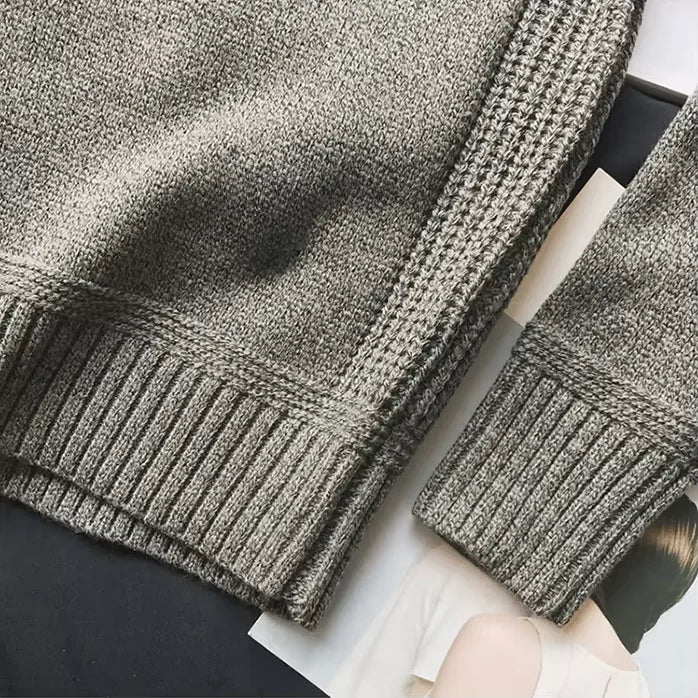 Elegante suéter de invierno