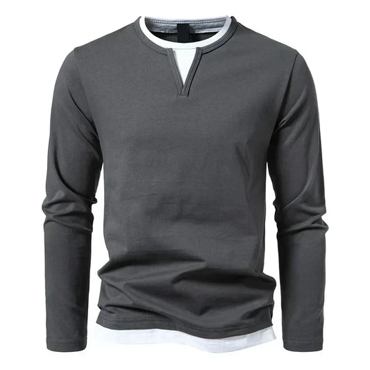 Premium Long Sleeve Shirt Made from Combed Cotton