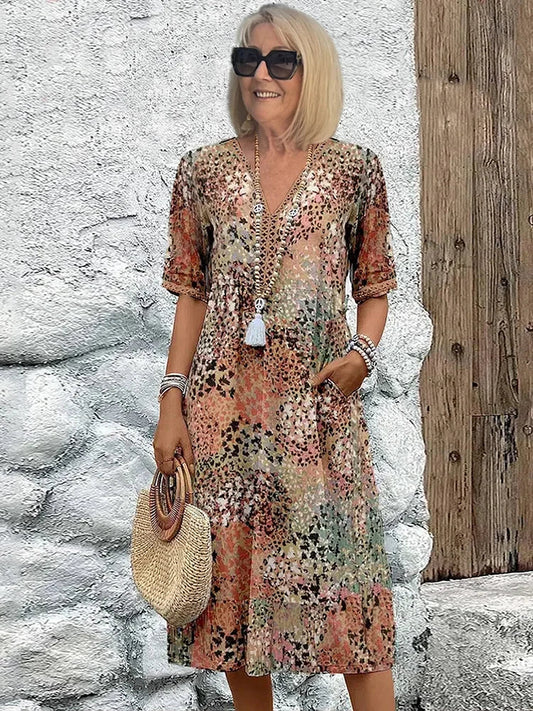 Vestido Midi Vibrante