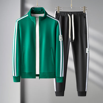 Conjunto de chándal deportivo de dos piezas para hombre