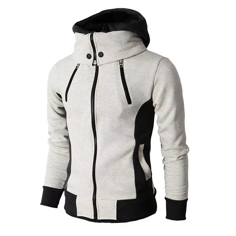 Sudadera con capucha, cálida y elegante, con cremallera