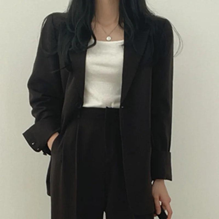 Tailored Long Blazer Pants Set