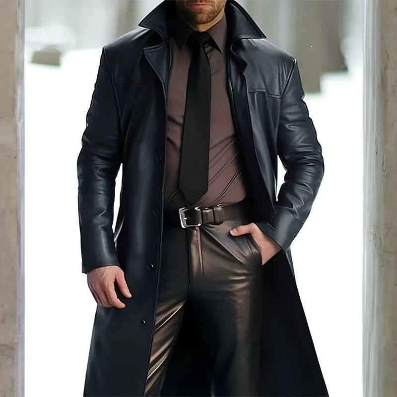 Men’s Classic Button Down Trench Coat