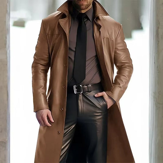 Men’s Classic Button Down Trench Coat
