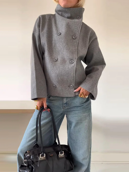 Women’s Winter Oversized Button Front Jacket