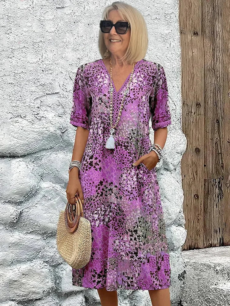Vibrant Midi Dress
