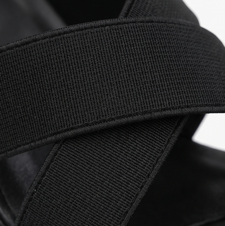 Zarelle™ - Sandalias de tacón con plataforma, tiras cruzadas y cremallera trasera oculta