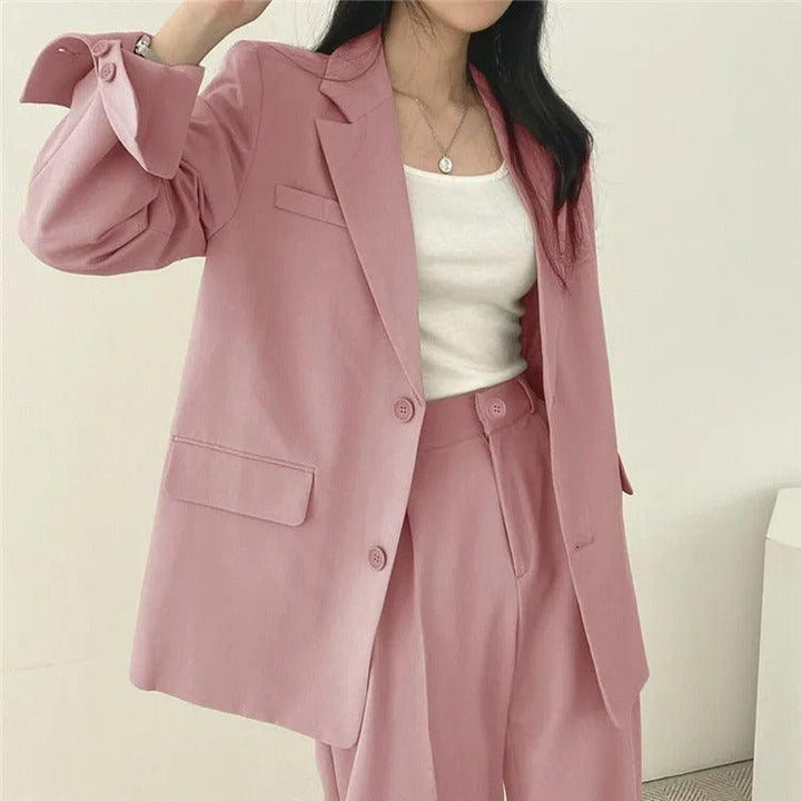 Tailored Long Blazer Pants Set