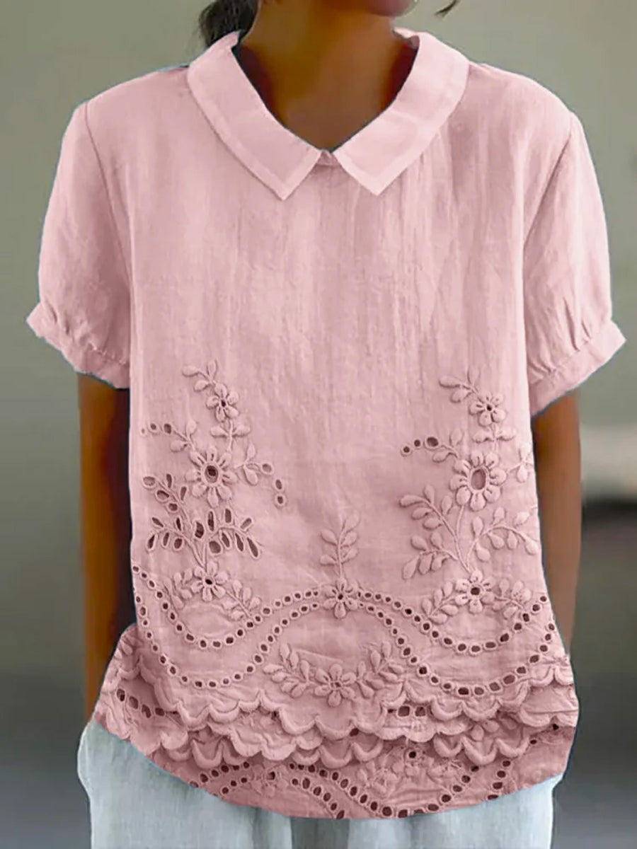 Floral Embroidered Shirt