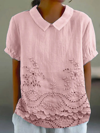 Floral Embroidered Shirt