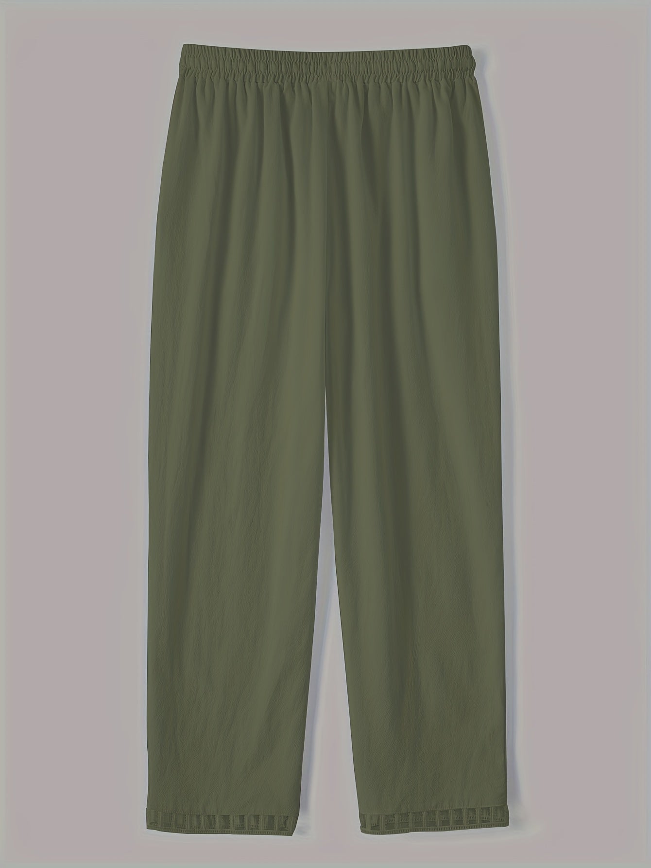 Relaxed Contrast Trim Cropped Pants