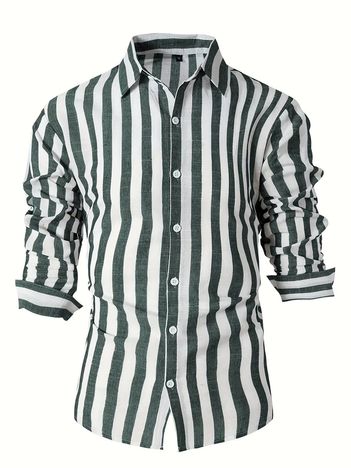 Camisa clásica de verano a rayas