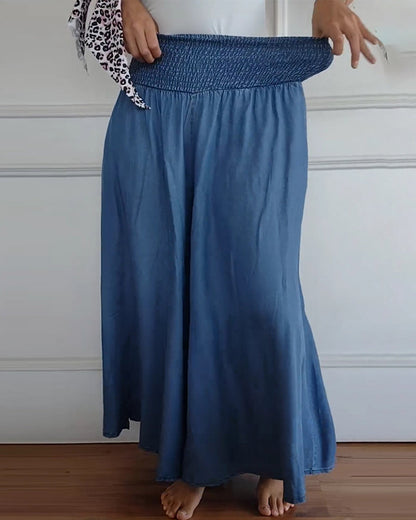 Flowy Smocked Waist Pants