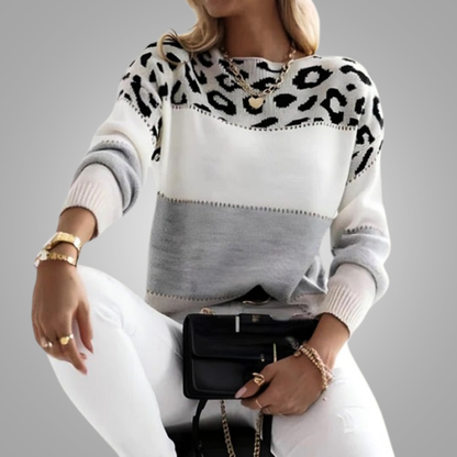Leopard Print Relaxed Sweater