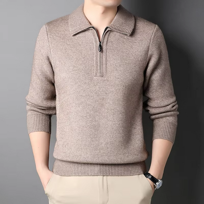 Soft Warm Quarter Zip Sweater