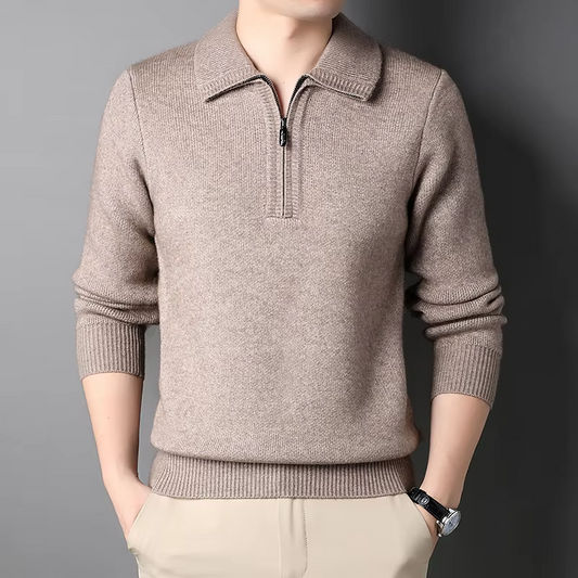 Soft Warm Quarter Zip Sweater