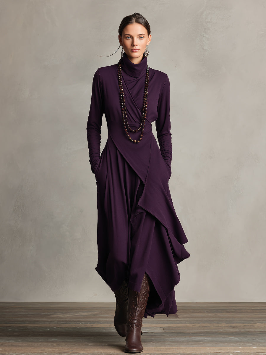 Elegant Draped Dress