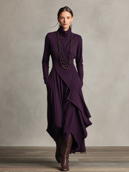 Elegant Draped Dress