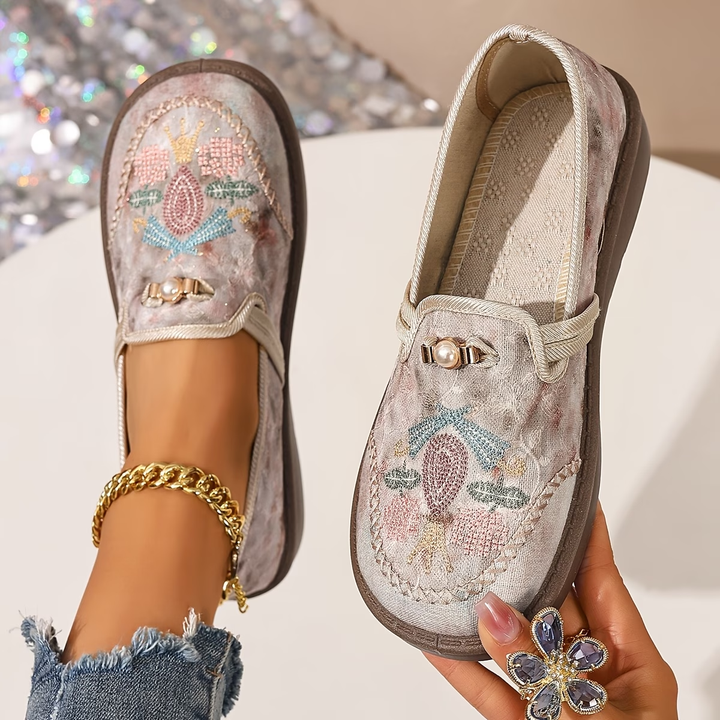 Juniper - Mocasines sin cordones bordados