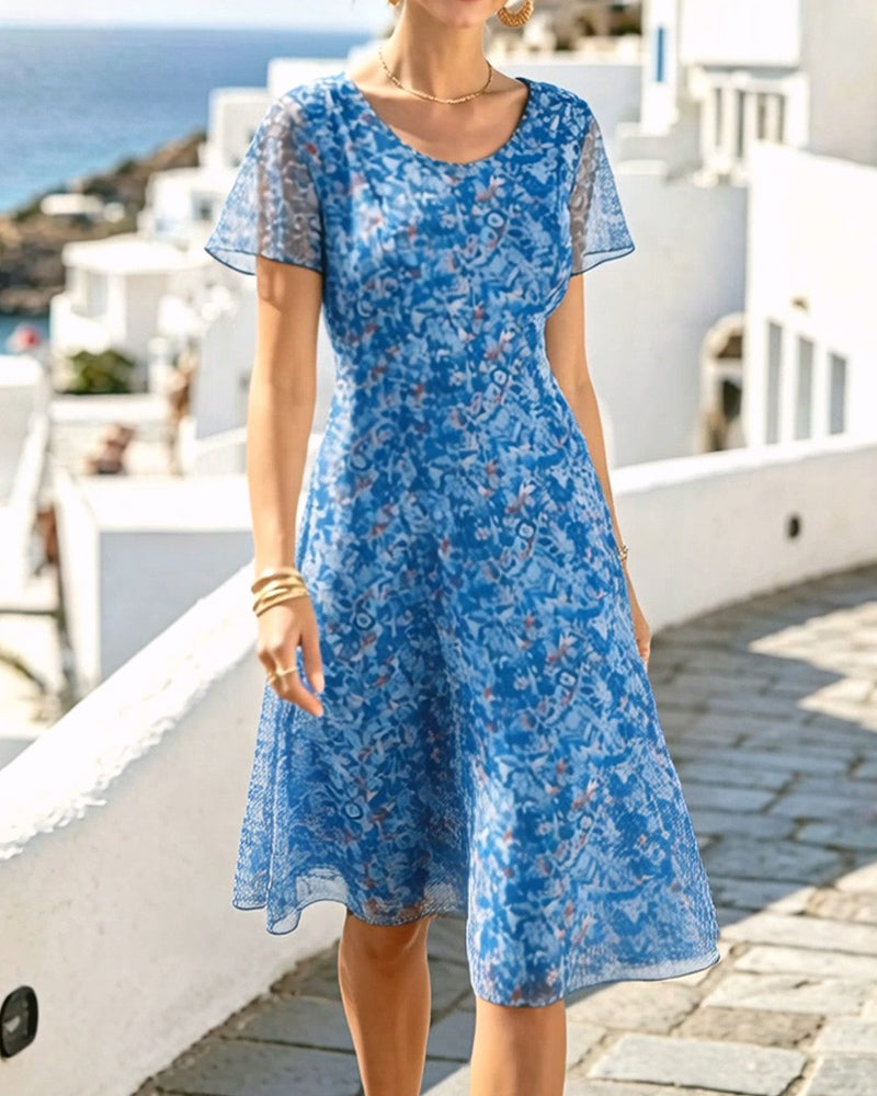 Kynara - Vestido Estampado hasta la Rodilla