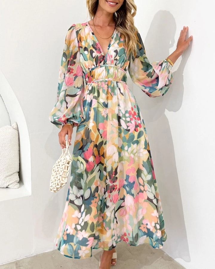 Celine | Feminine Floral Pattern Dress