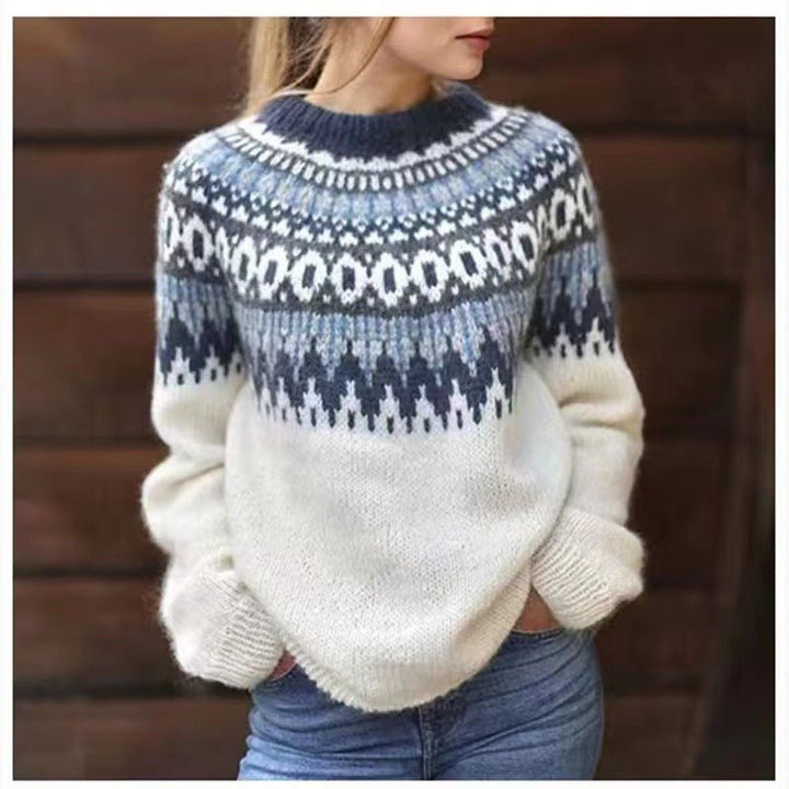 Women’s Winter Nordic Pattern Sweater