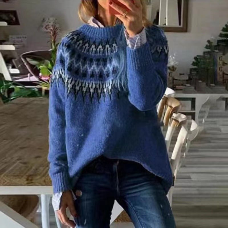 Women’s Winter Nordic Pattern Sweater