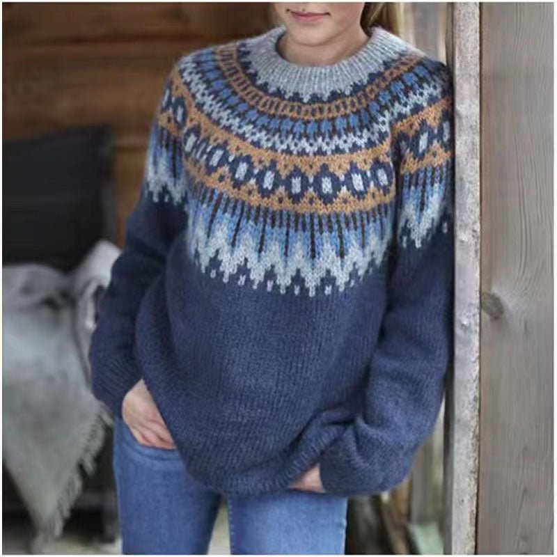 Women’s Winter Nordic Pattern Sweater