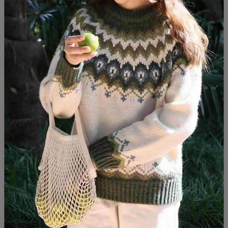Women’s Winter Nordic Pattern Sweater