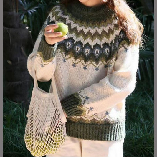 Women’s Winter Nordic Pattern Sweater