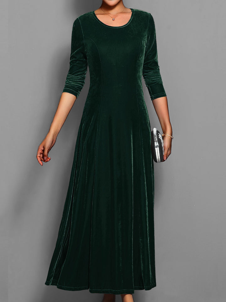 Vestido de fiesta formal de manga larga para mujer