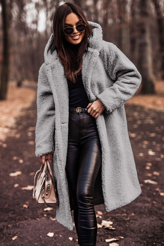 Women's Faux Fur Hooded Winter Coat