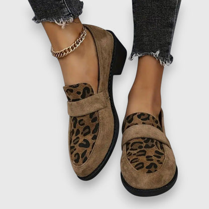 Wild Chic Leopard Print Loafers