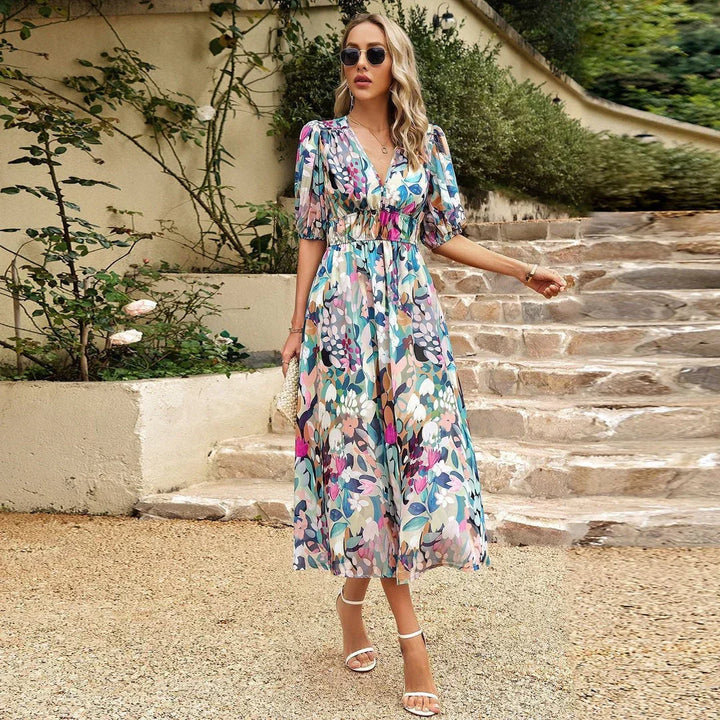 V-Neck Elegance Dress