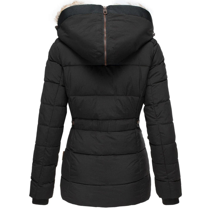 Women’s Winter Puffer Jacket with Fur Hood