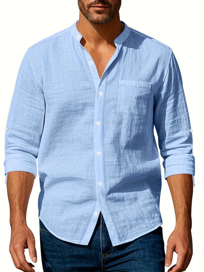 Stylish Breathable Button-Up Shirt