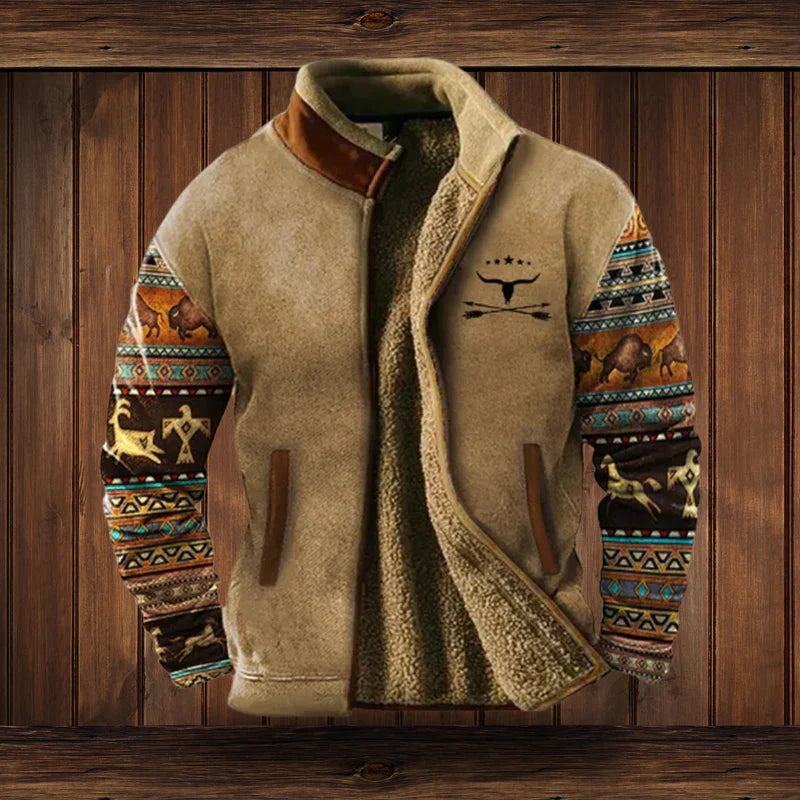 Men’s Trendy Cozy Tribal Winter Coat