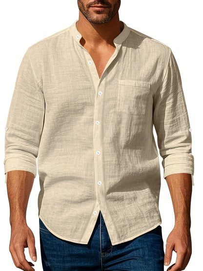 Stylish Breathable Button-Up Shirt
