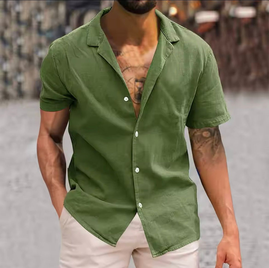 Camisa veraniega de corte holgado