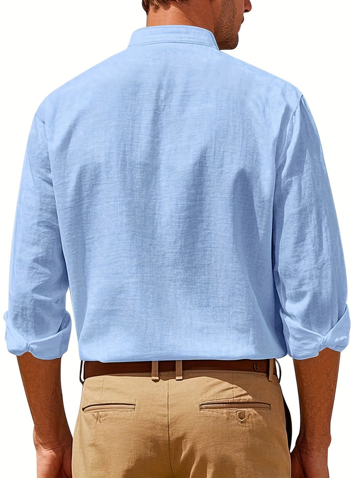 Camisa abotonada elegante y transpirable