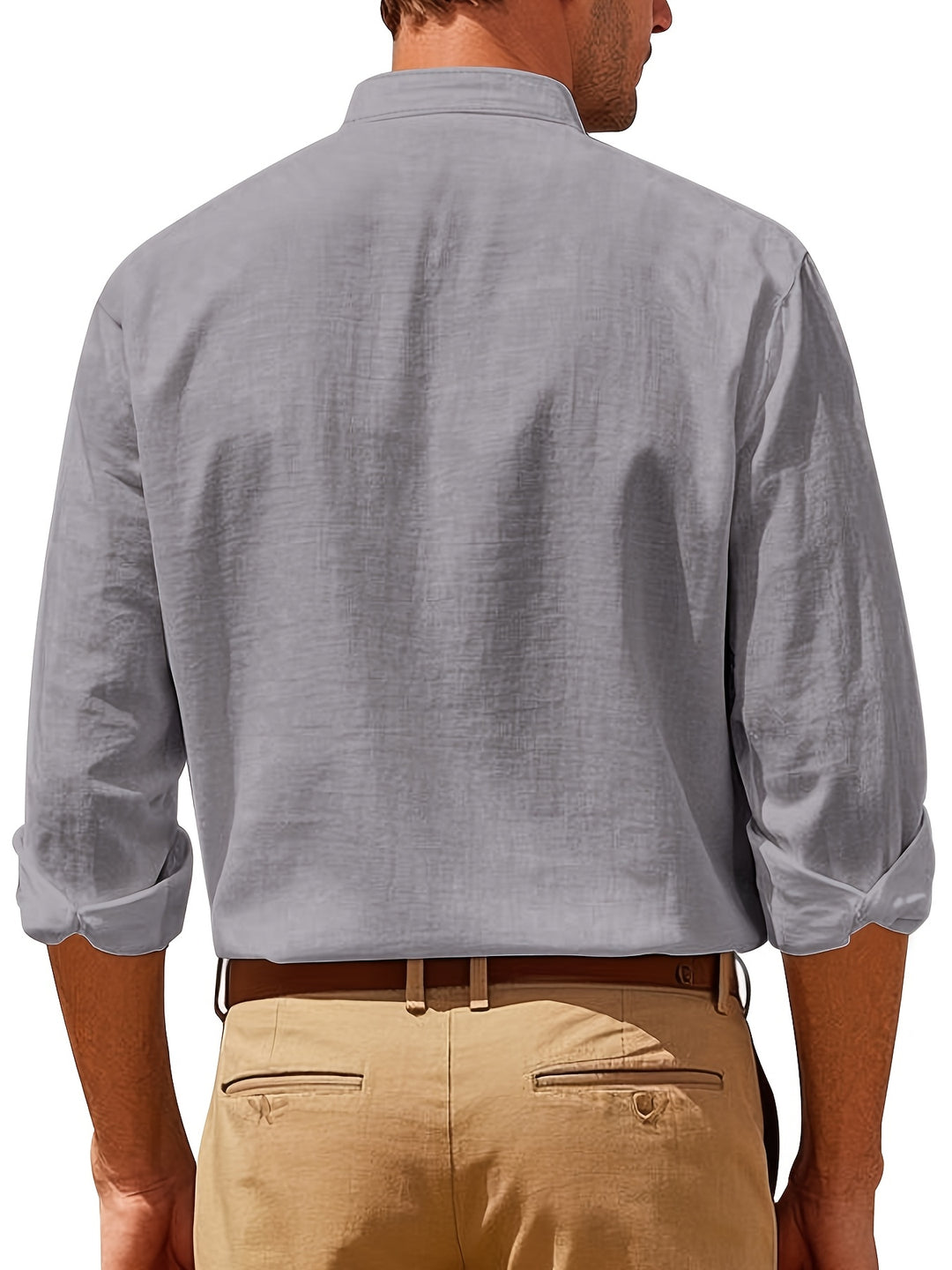Camisa abotonada elegante y transpirable