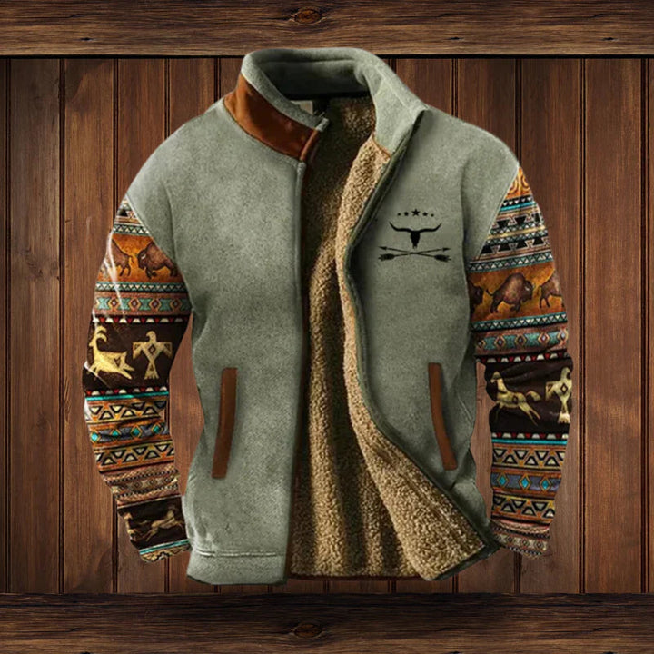 Men’s Trendy Cozy Tribal Winter Coat