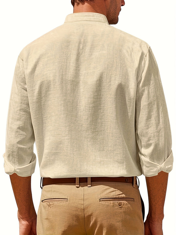 Camisa abotonada elegante y transpirable